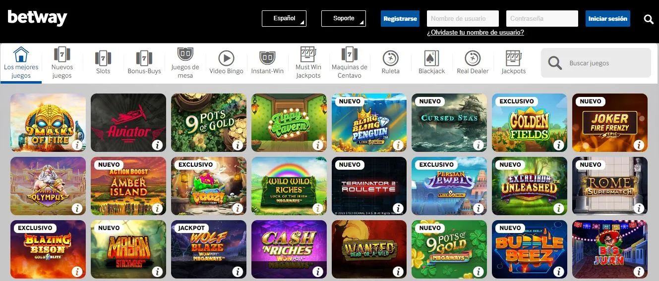 El casino online Betway Colombia Betway casino