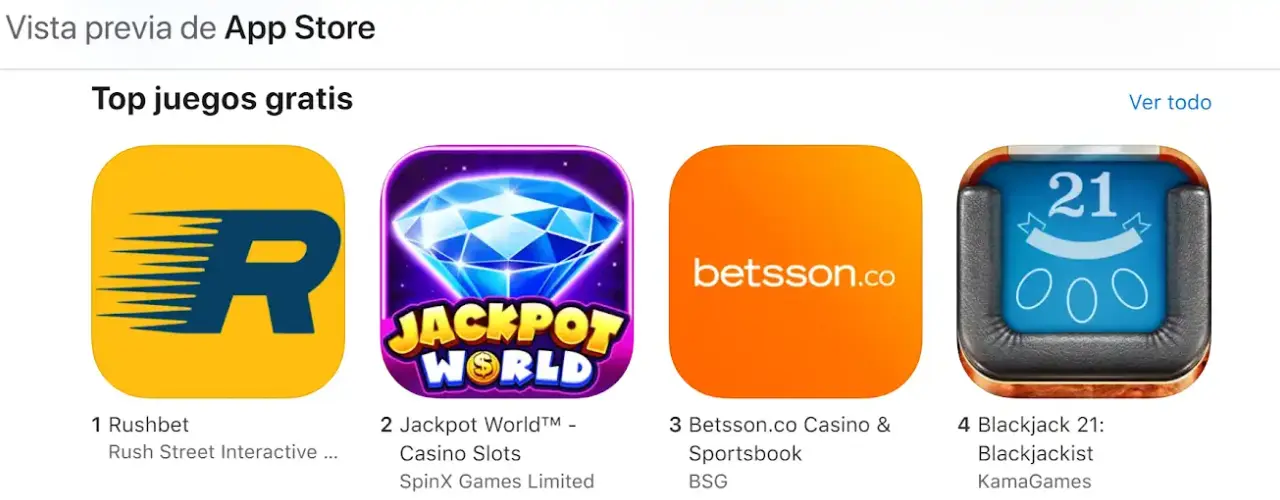 Descarga Rushbet desde App Store apple pay casinos online rushbet