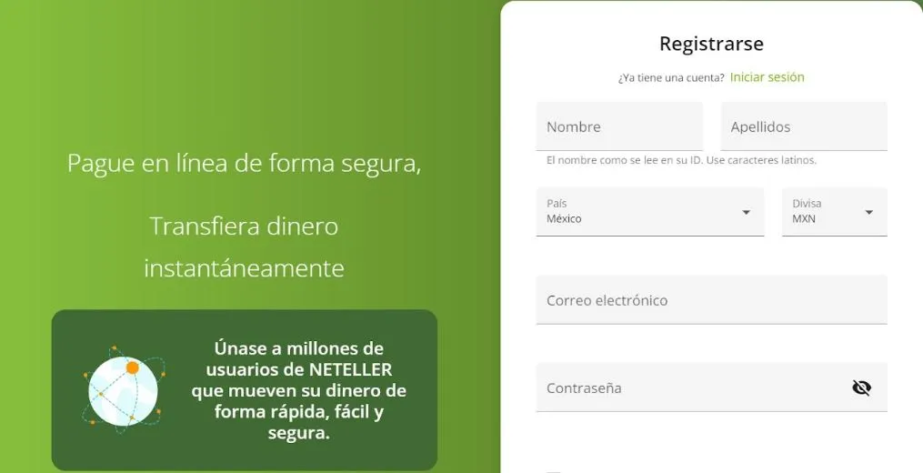 Abrir una cuenta en Neteller neteller casinos online cuenta