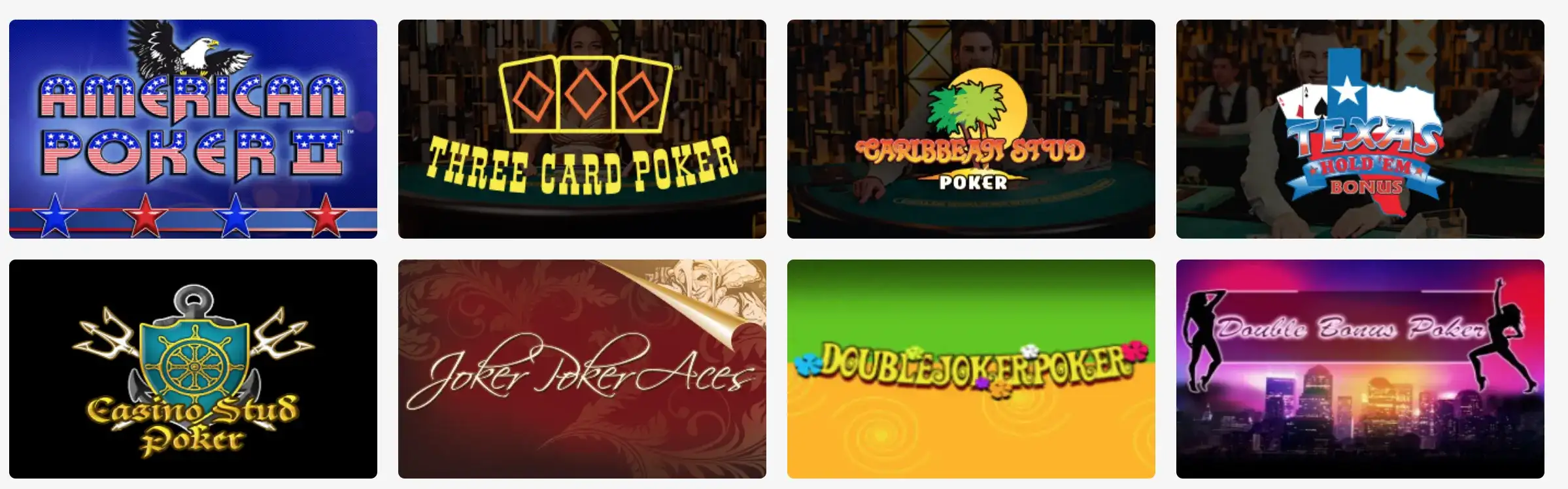 Modalidades de póker en casinos Modalidades póker