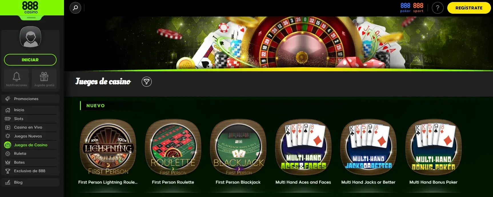 Variedad de blackjack en 888 casino casino blackjack 888 colombia
