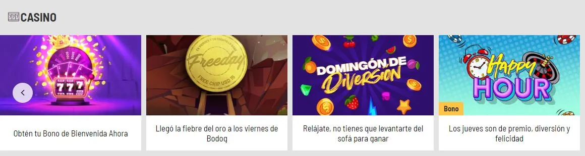 Los casinos ofrecen jugosos bonos Bonos