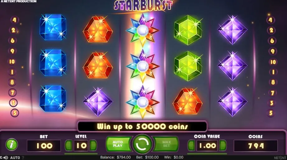 starburst combinaciones