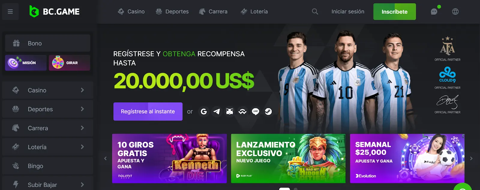 Conoce los bonos de BC Game casino BC Game casino