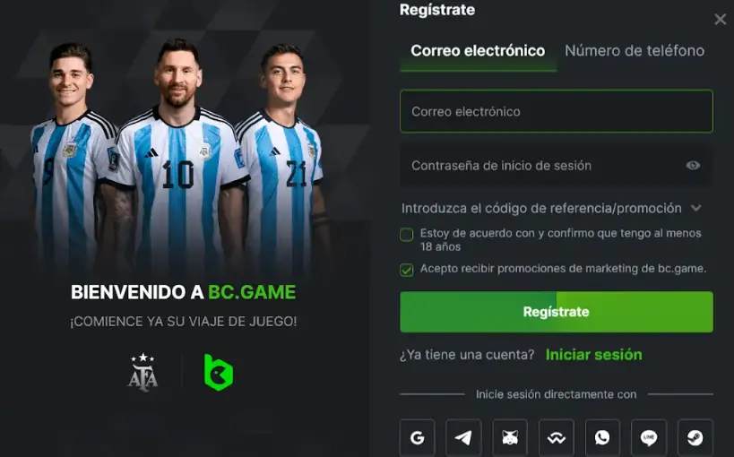 Crea una nueva cuenta formulario de registro