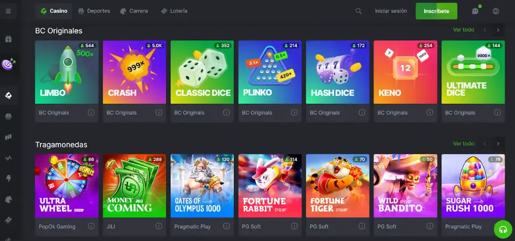 Visita el sitio oficial de BC Game bc game reseña casino