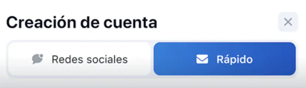 Redes sociales registro rápido Redes sociales registro rápido